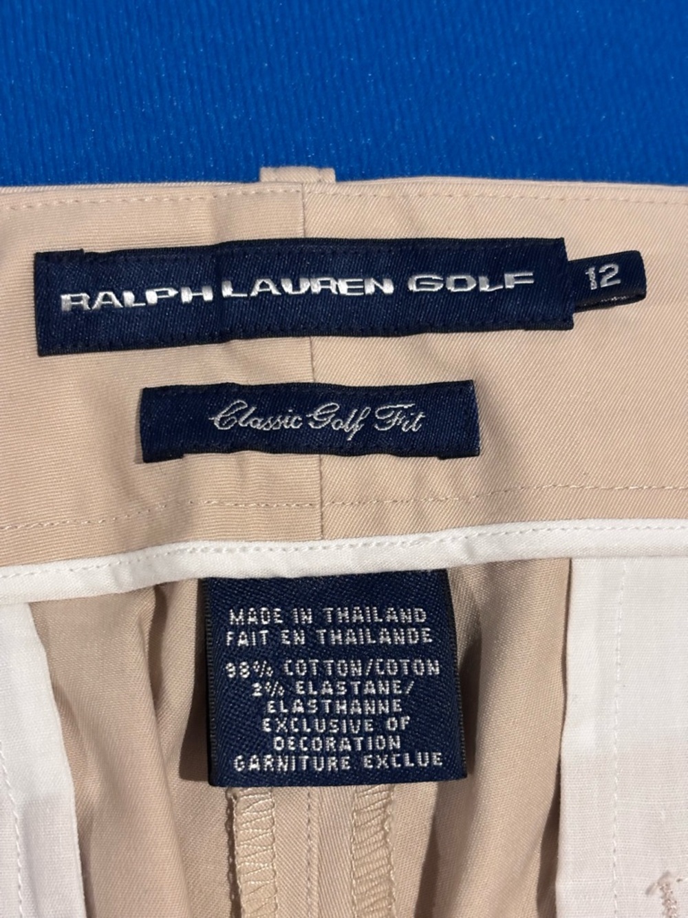Ralph Lauren Women’s Chino Bermuda Shorts Khaki Tan Size 12 - Picture 9 of 9